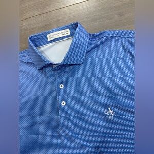 Holderness Bourne Austin Country Club The Duncan Polo Men’s L Blue Pink Darts